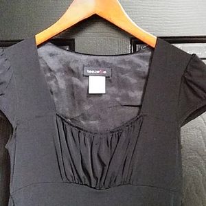 Women's black cocktail dress